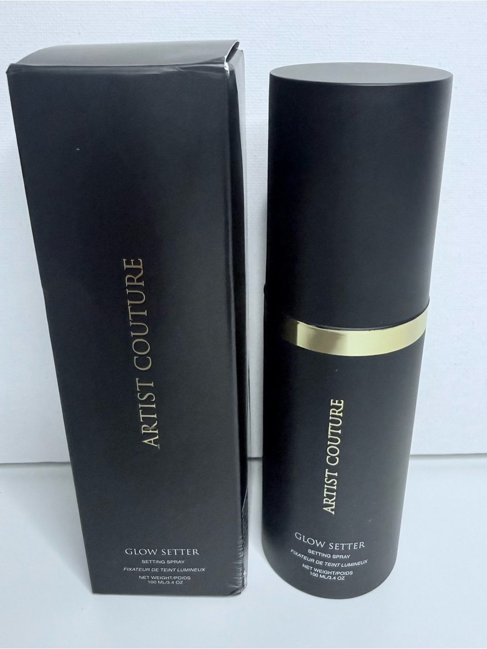 Artist Couture Glow Setter Setting Spray – Black & Gold Accents